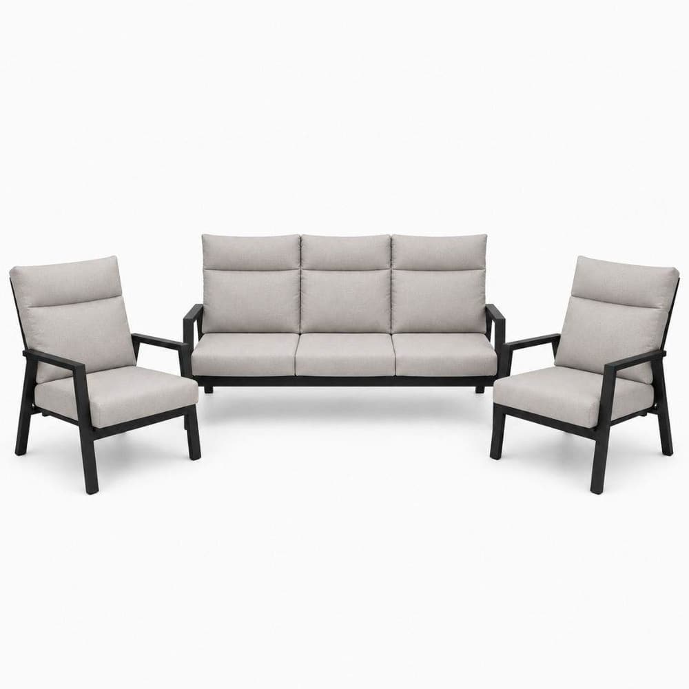 Aluminium loungeset met rope